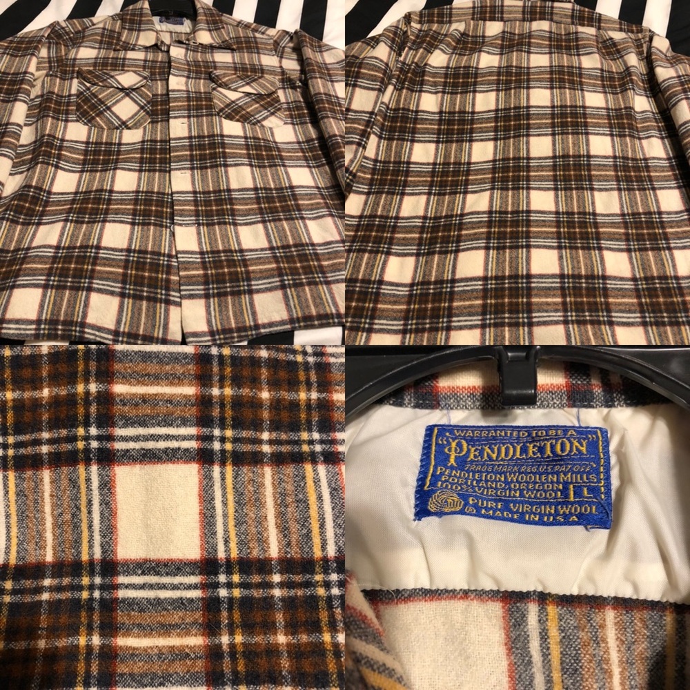 VINTAGE 1960s Pendleton board shirt